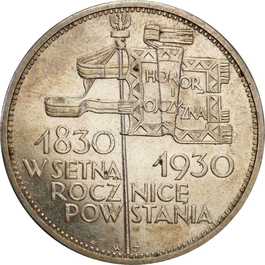 II RP. 5 złotych 1930 Sztandar